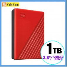 WD My Passport 1TB (紅色) WDBYVG0010BRD - 2.5" USB3.2 GEN1 可攜式外置式硬碟   803WDBYVG0010BRD-V02